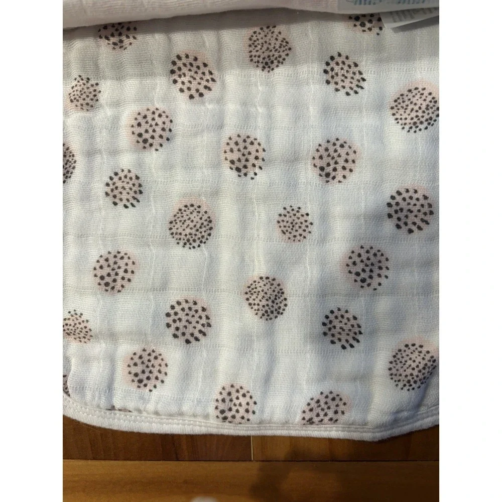 Aden + Anais Flowers Birds Print NEW Classic Muslin Snap Bibs & Burb Cloths NIP
